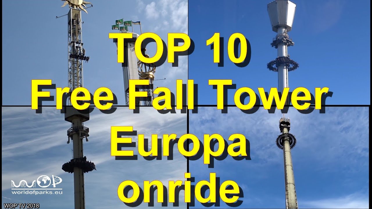 TOP 10 Free Fall Tower in Europa onride - TOP 10 Drop Tower in Europe POV - Atmosfear - ikaros ...
