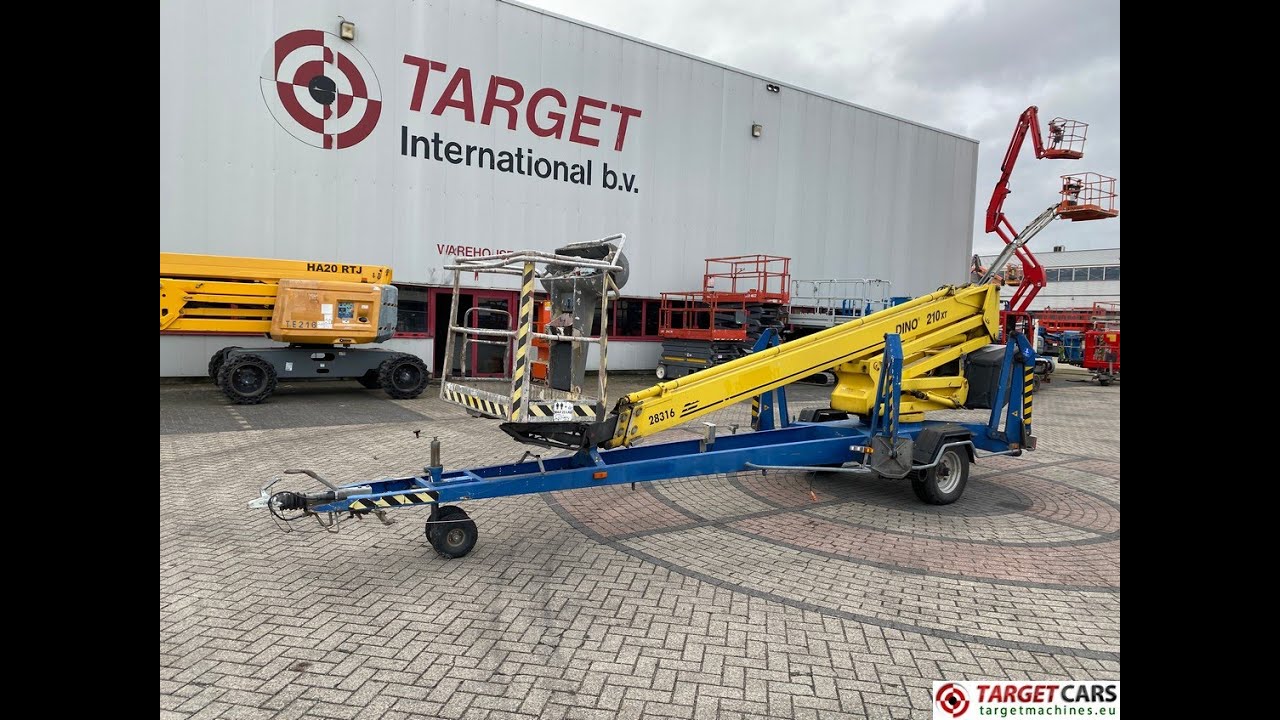 783781 DINO LIFT 210XT TOWABLE BOOM TELESCOPIC WORK LIFT 2100CM 2007 BI-FUEL 230V / PETROL 02779