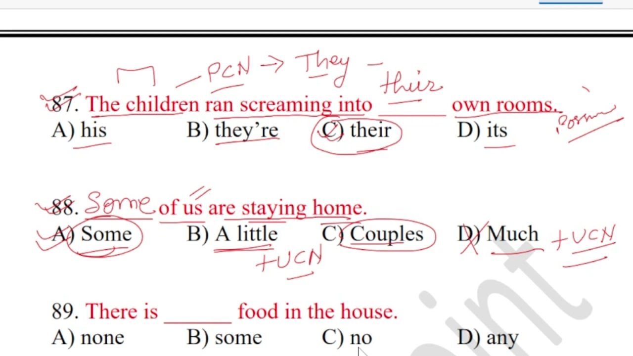 Most Important Questions For All Exams | Pronoun, Determiners | English Point