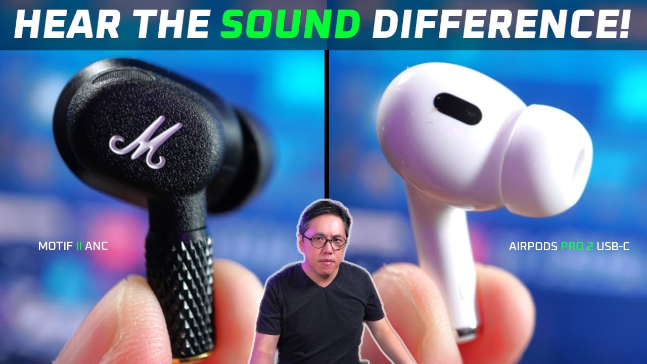 Marshall Motif II ANC vs AirPods Pro 2 USB-C Review 🤔