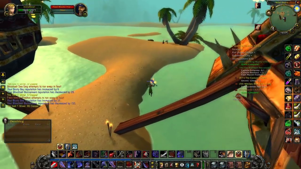 WoW Classic Hardcore - The Bloodsail Buccaneers Stranglethorn Vale [48 Human Warrior]