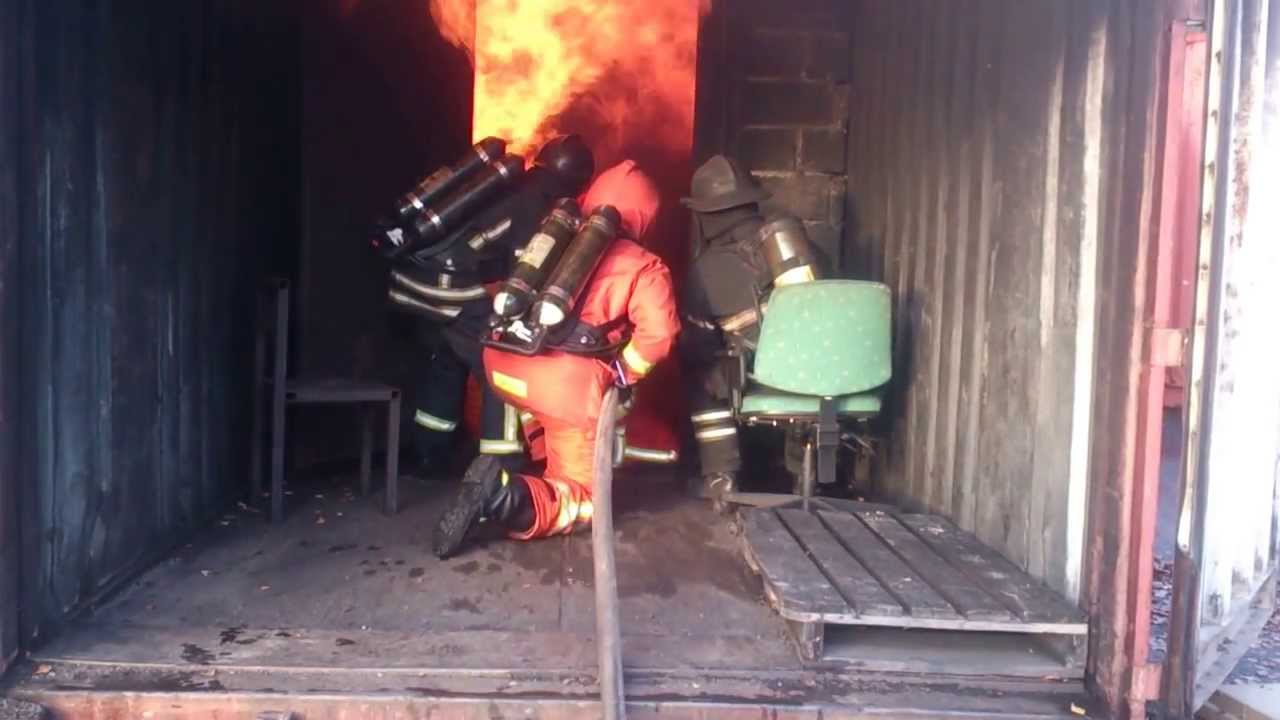 Gasolcontainerövning på Sandö