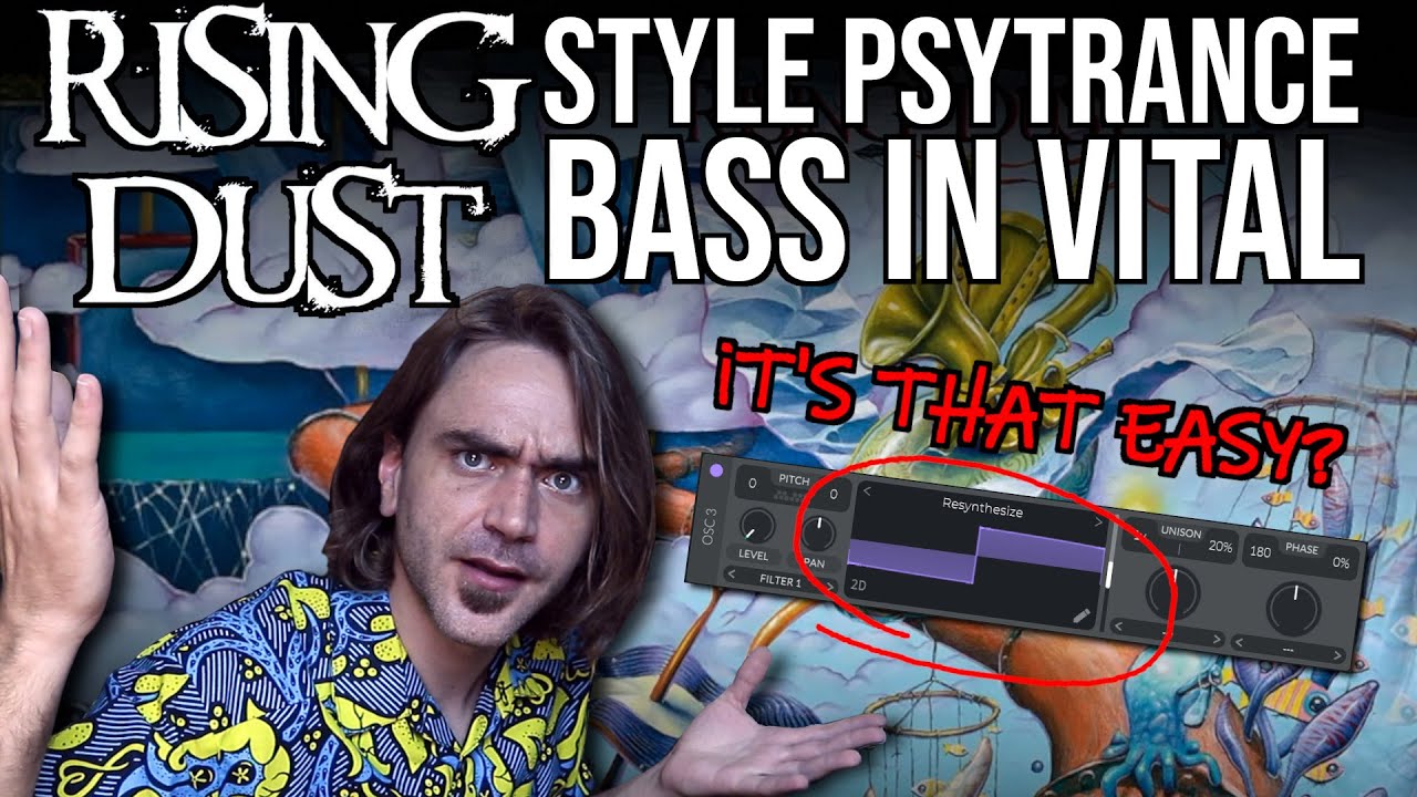 Как сделать Psytrance бас в стиле Rising Dust в Vital