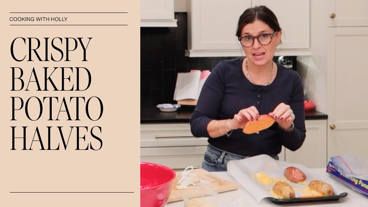 Baked Potato Halves | Cooking with Holly