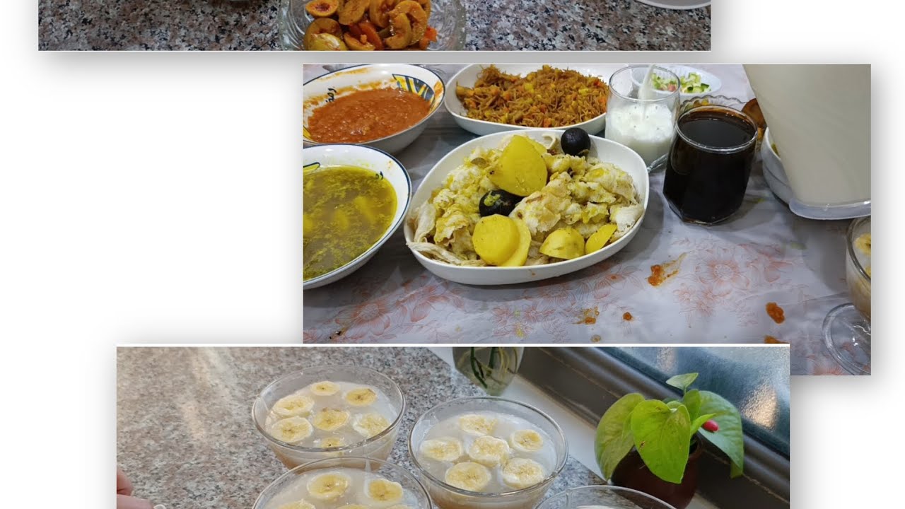 حلى الكابتشينو بالموز🍮سوب لحم مع رز🥘 تنضيف 🧹