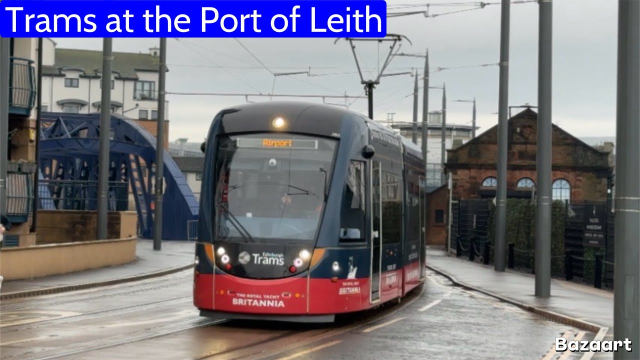 Trams at the Port of Leith, Edinburgh • CentralScotlandRail