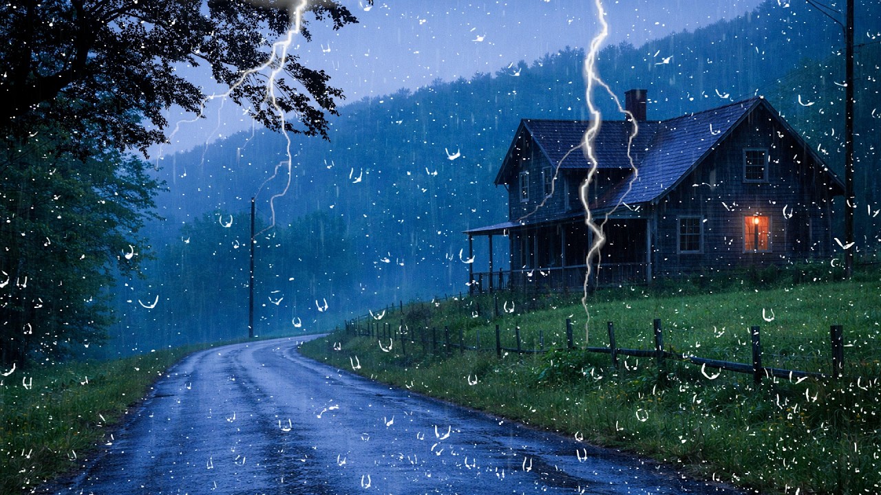 Poderosa Noche de Tormenta con Lluvia Fuerte | Duerme Profundo y Vence el Insomnio (3H) [No Music]