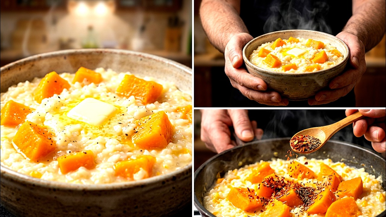 Вкусная, сочная и полезная рисовая каша с тыквой - витаминкой..Рекомендую!