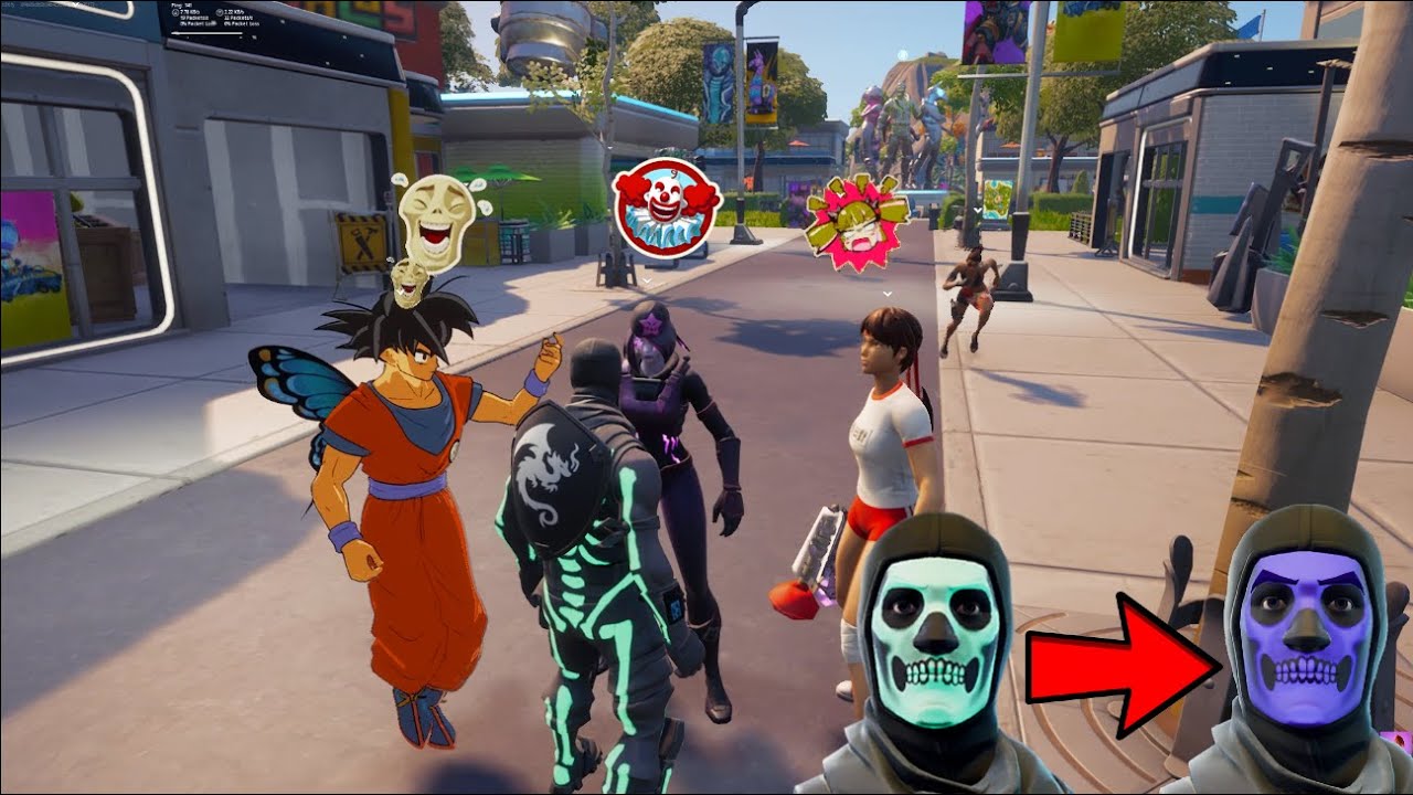 Toxic Players React To Fake Og Turning Into Og Skull Trooper...😂