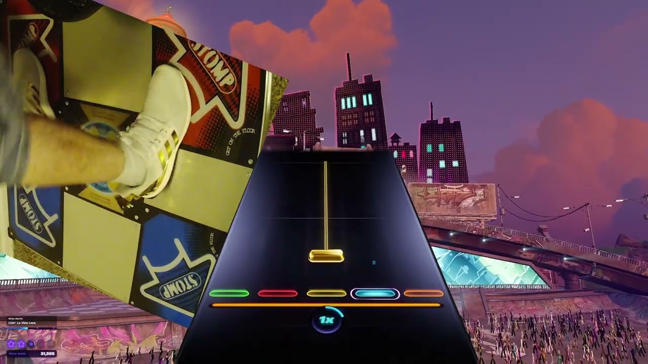 Pump It Up Fortnite Festival Expert: Livin' La Vida Loca Ricky Martin Vocal