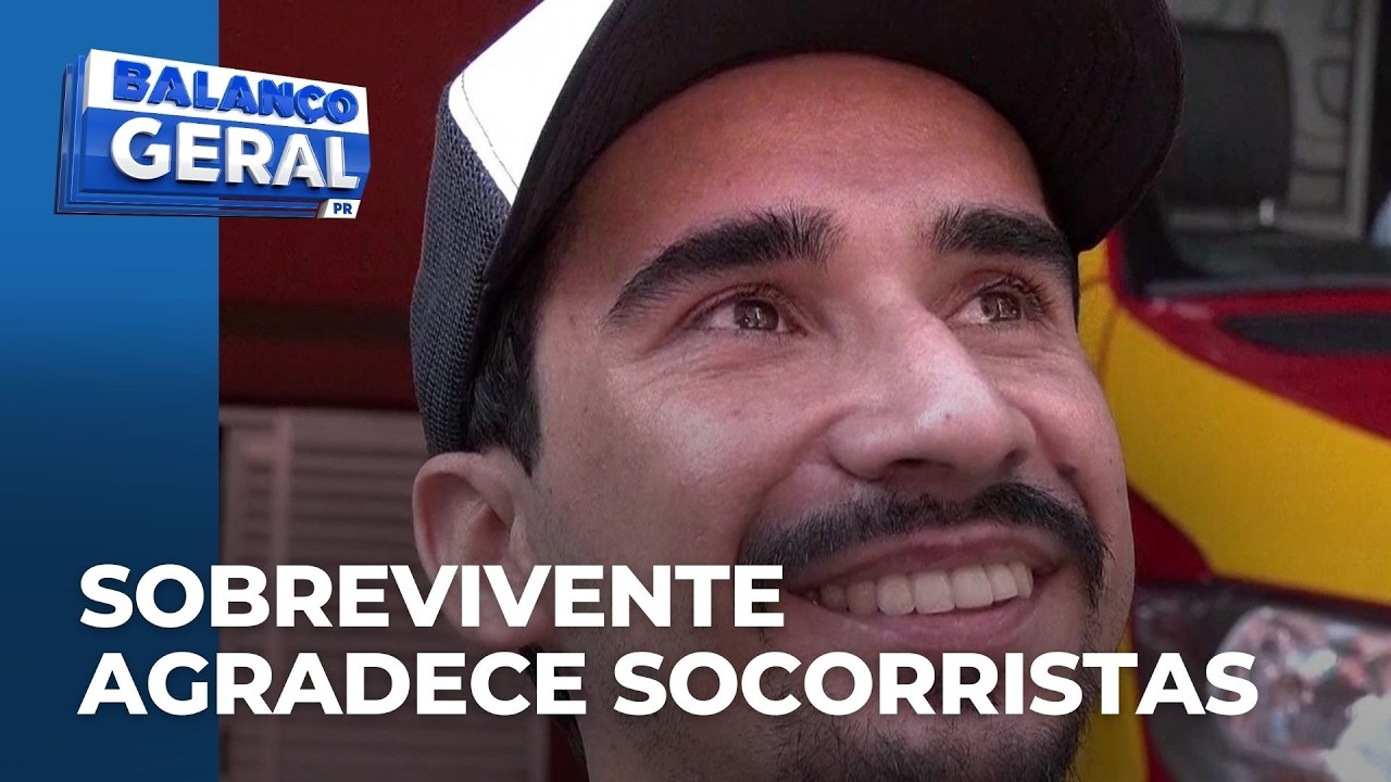 Sobrevivente de grave acidente reencontra e agradece socorristas do Samu que salvaram sua vida