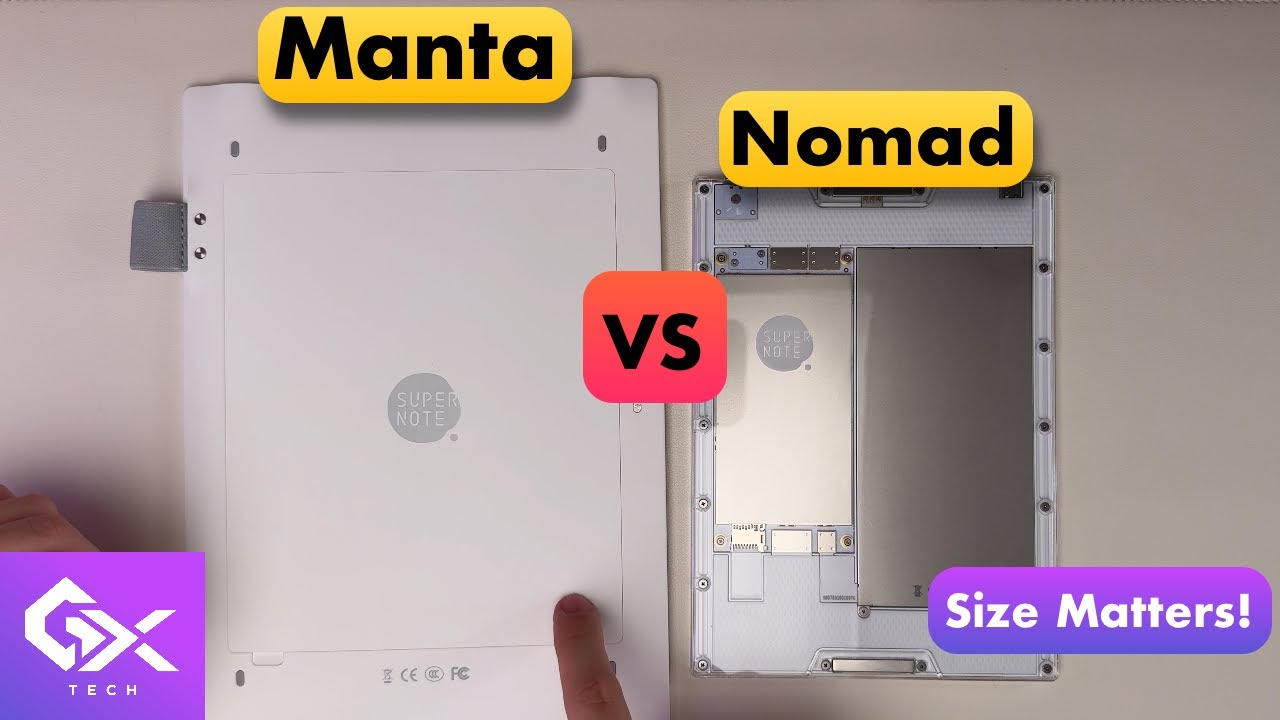 Supernote Manta VS Nomad: Which Size Fits Your Needs?