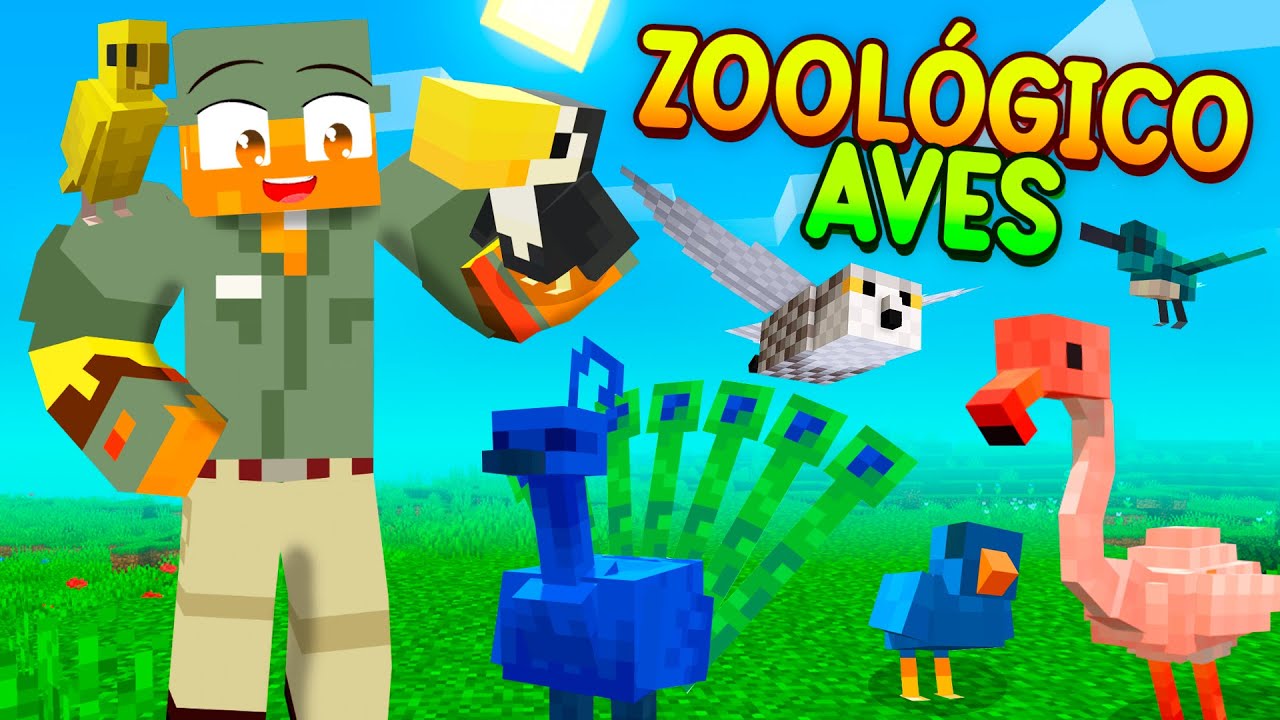 VISITANDO un ZOOLÓGICO de AVES en MINECRAFT 🦜🦉