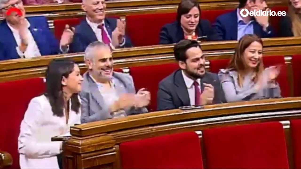 Aplausos irónicos de C's y PP a Quim Torra cuando pide 