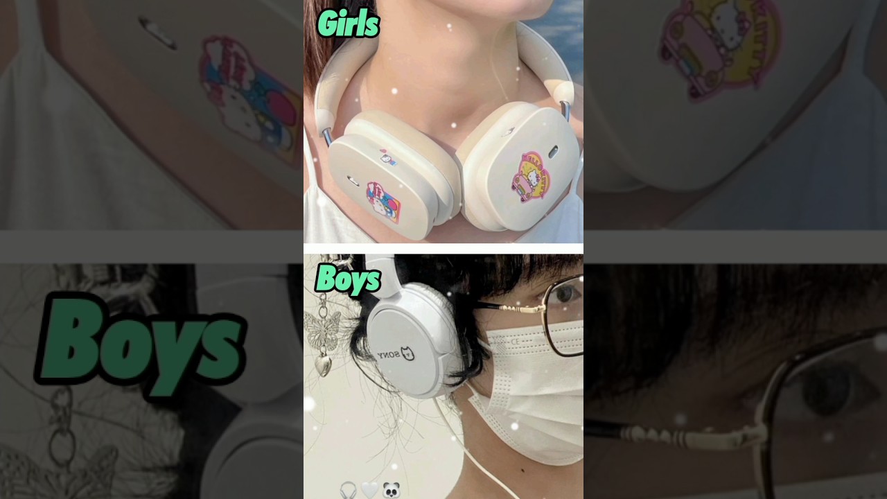 Girls Headphone Vs Boys Headphone🔥🔥🔥 #headphones