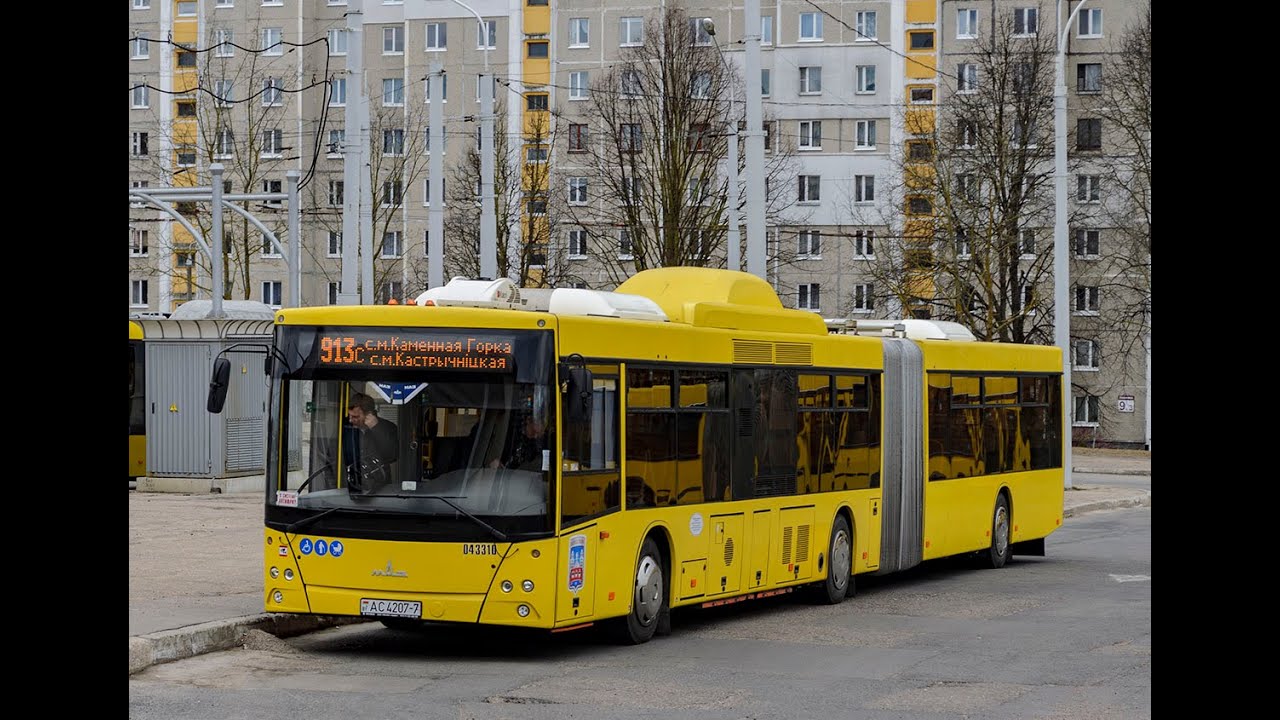 Поездка на автобусе МАЗ-215.069, гос.№ АС 4207-7, марш.42