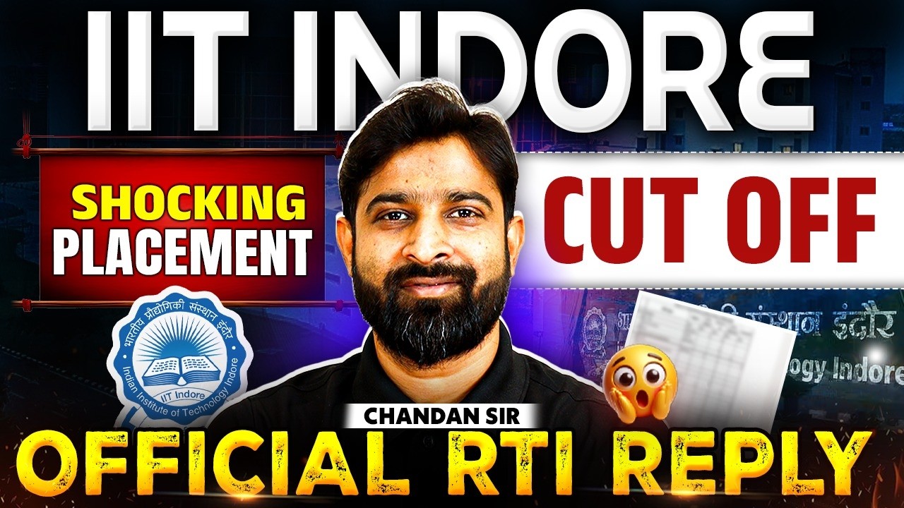 IIT Indore Shocking Placement & Cutoff 😱 | Official RTI Reply