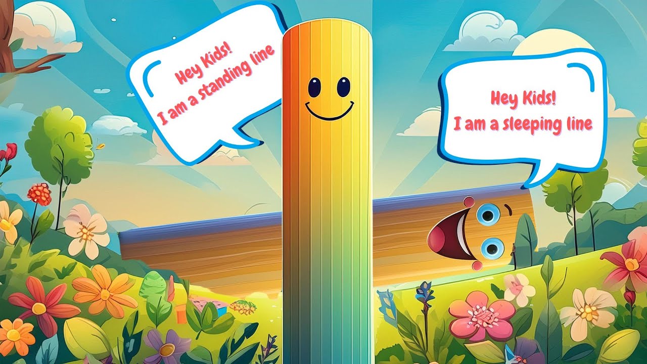 Standing Lines & Sleeping Lines Song for Kids | Fun Learning Rhymes & Writing Practice! 🎶