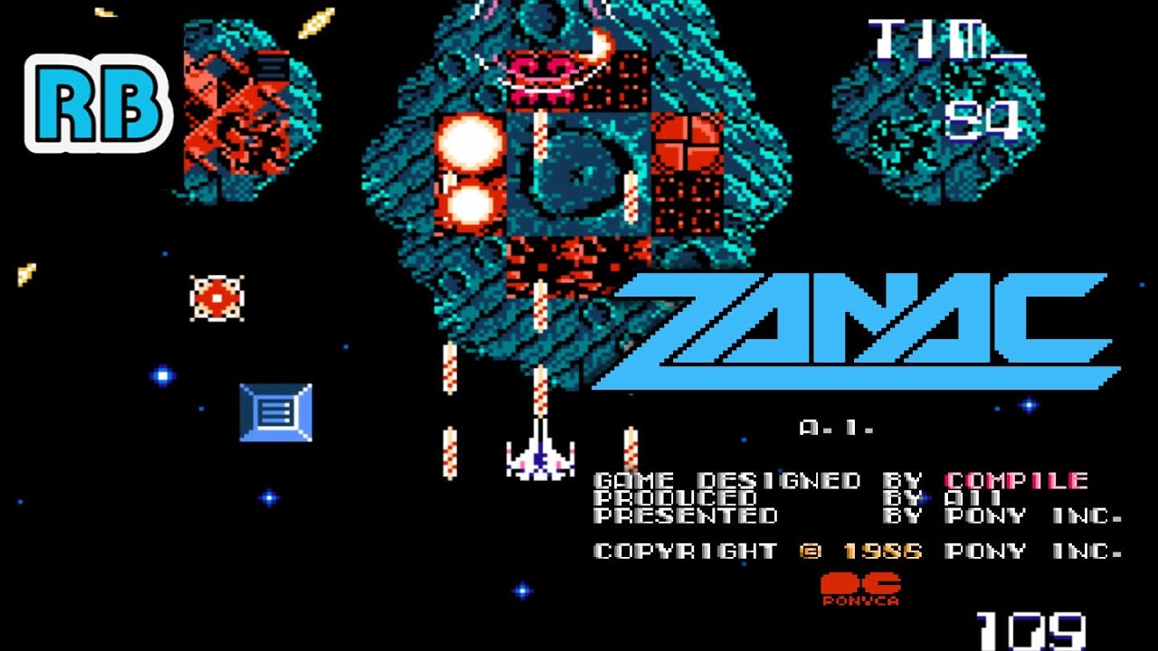 1986 [60fps] FC Zanac Type1 Nomiss ALL