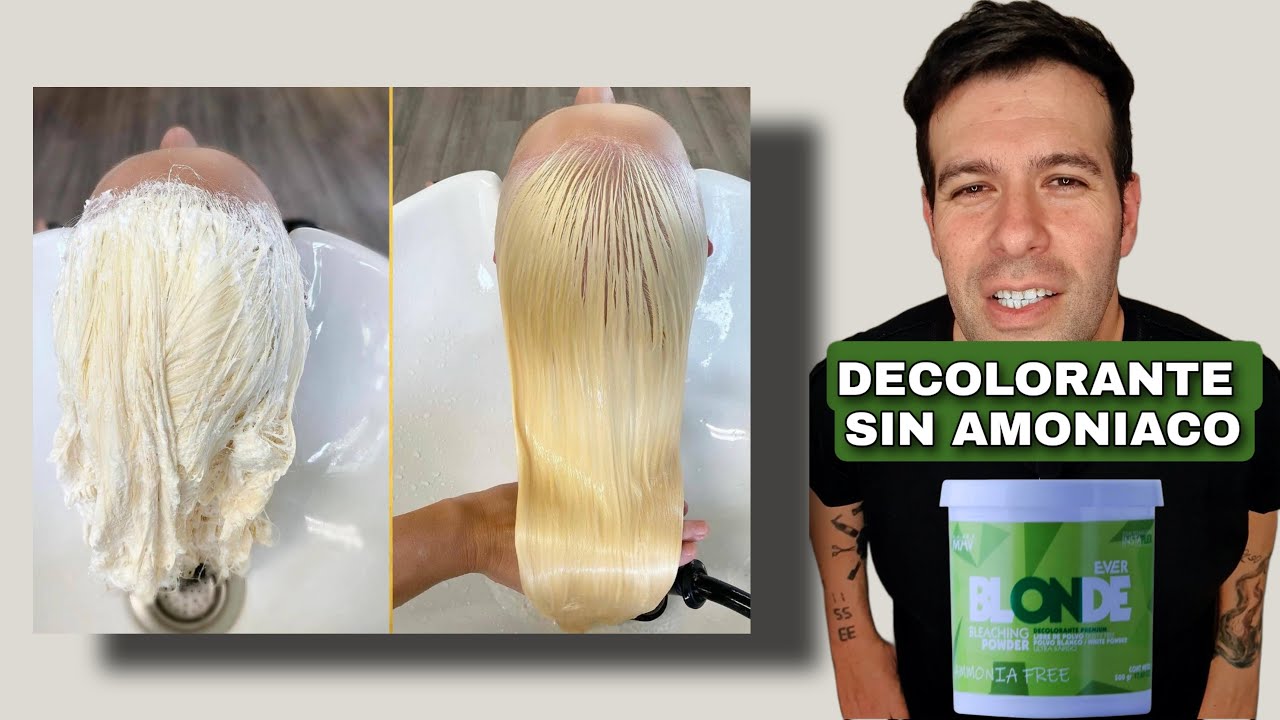 Como FUNCIONA el POLVO DECOLORANTE sin AMONIACO