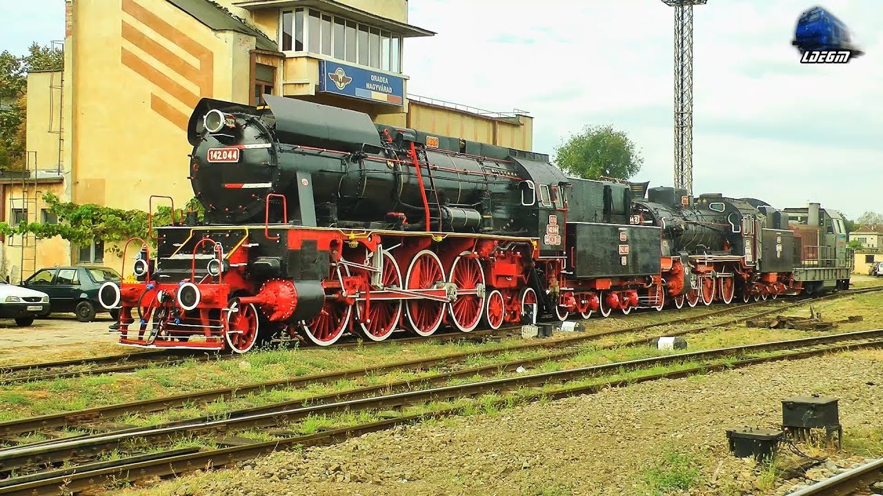 Locomotivele cu Abur 142.044 & 230.142 Dampfloks/Steam Loco in Gara Oradea - 17 September 2019
