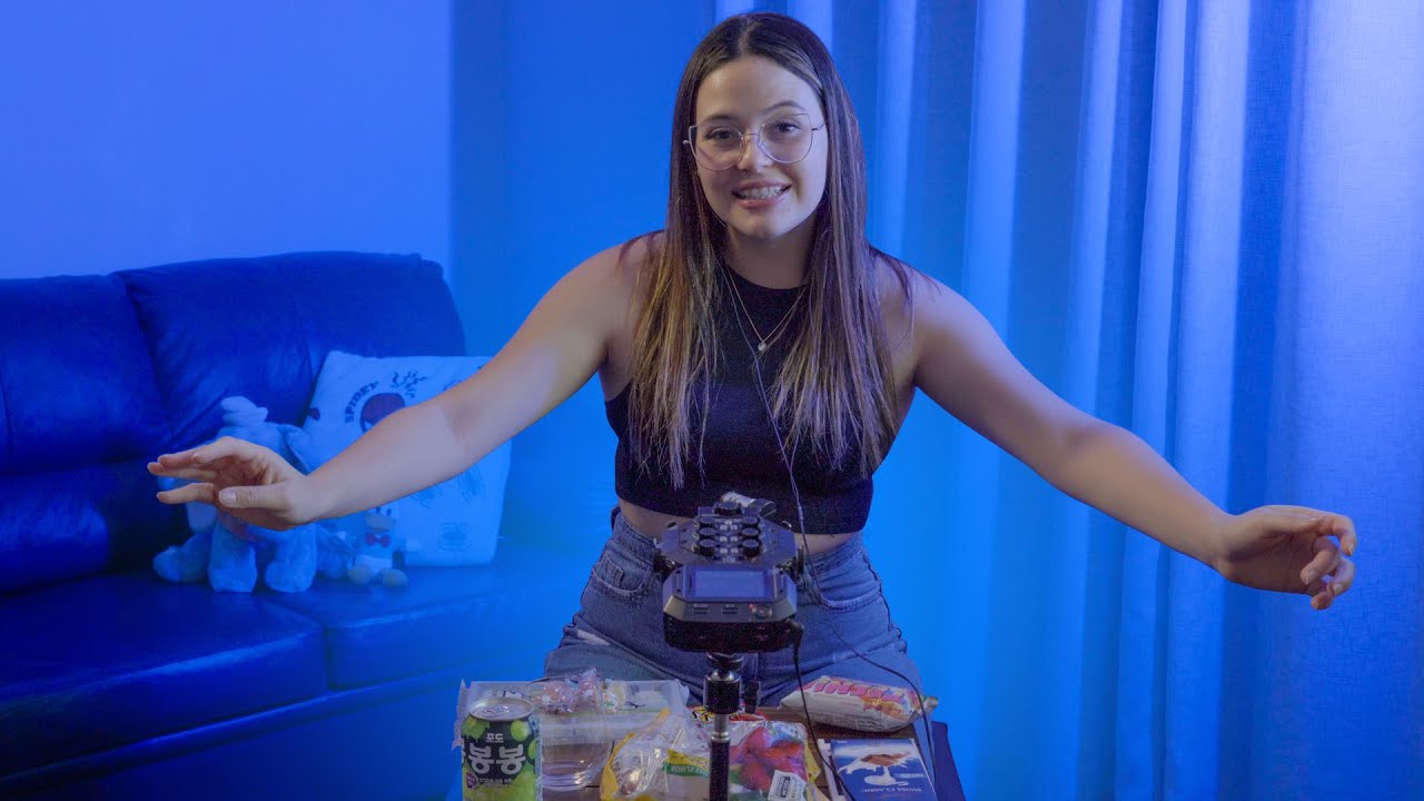 ASMR - Comendo doces (sons de boca, sons de mastigação)