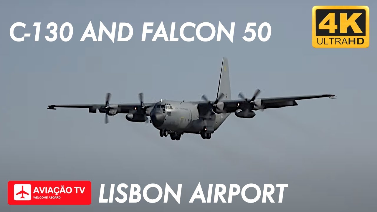 Hercules C-130 | Falcon 50 | Força Aérea Portuguesa | Lisbon Airport (LIS/LPPT)
