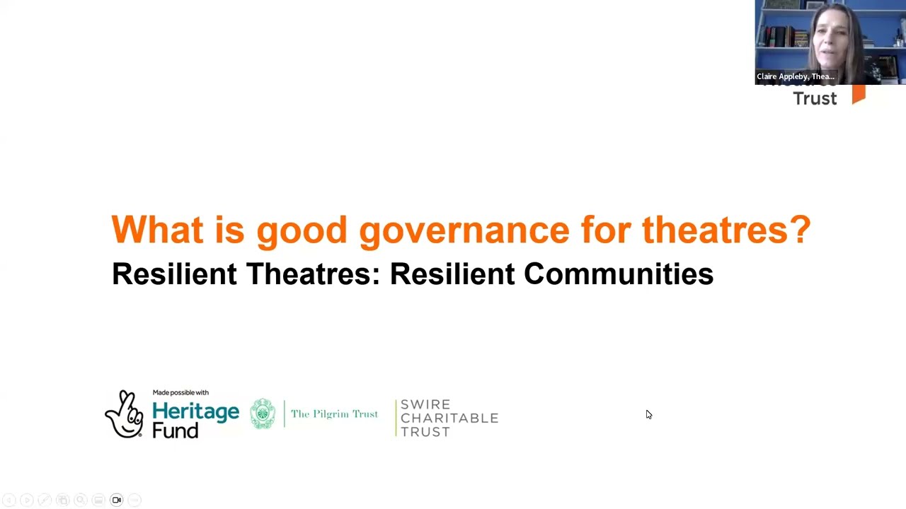 What is good governance for theatres