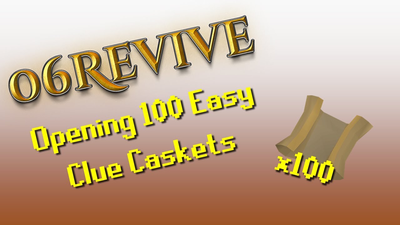 06Revive RSPS - Opening 100 Easy Clue Caskets