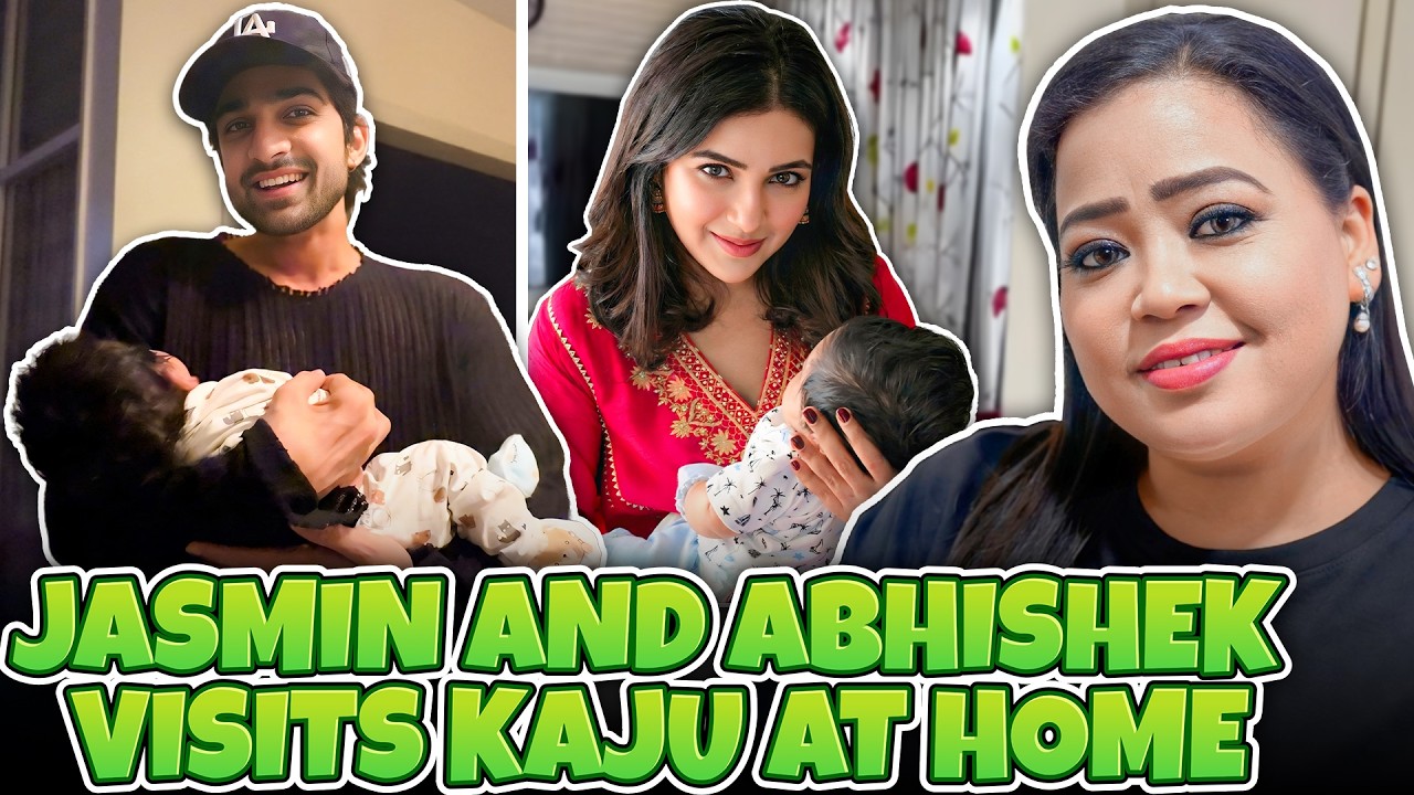 Jasmin Aur Abhishek Aaye Kaju Se Milne 🥰