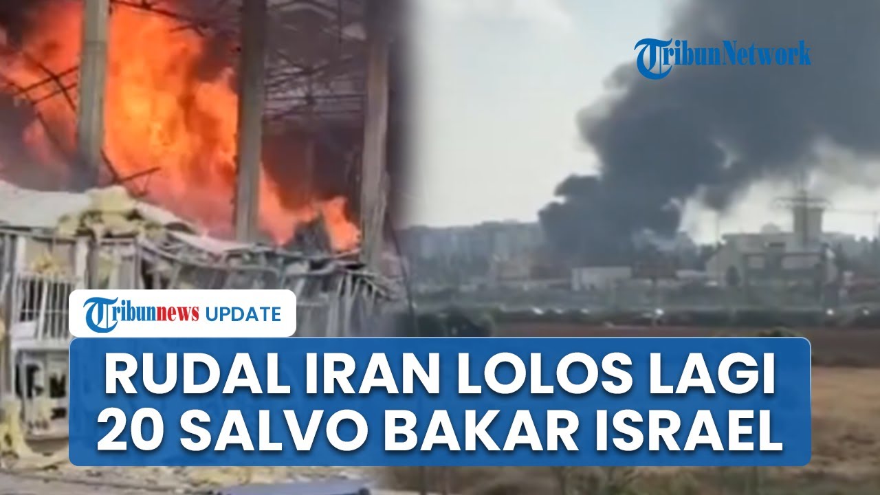 Rudal Iran Lolos Lagi, 20 Salvo Rudal Jebol Iron Dome Israel & Langsung Hantam Tel Aviv, Warga Tewas