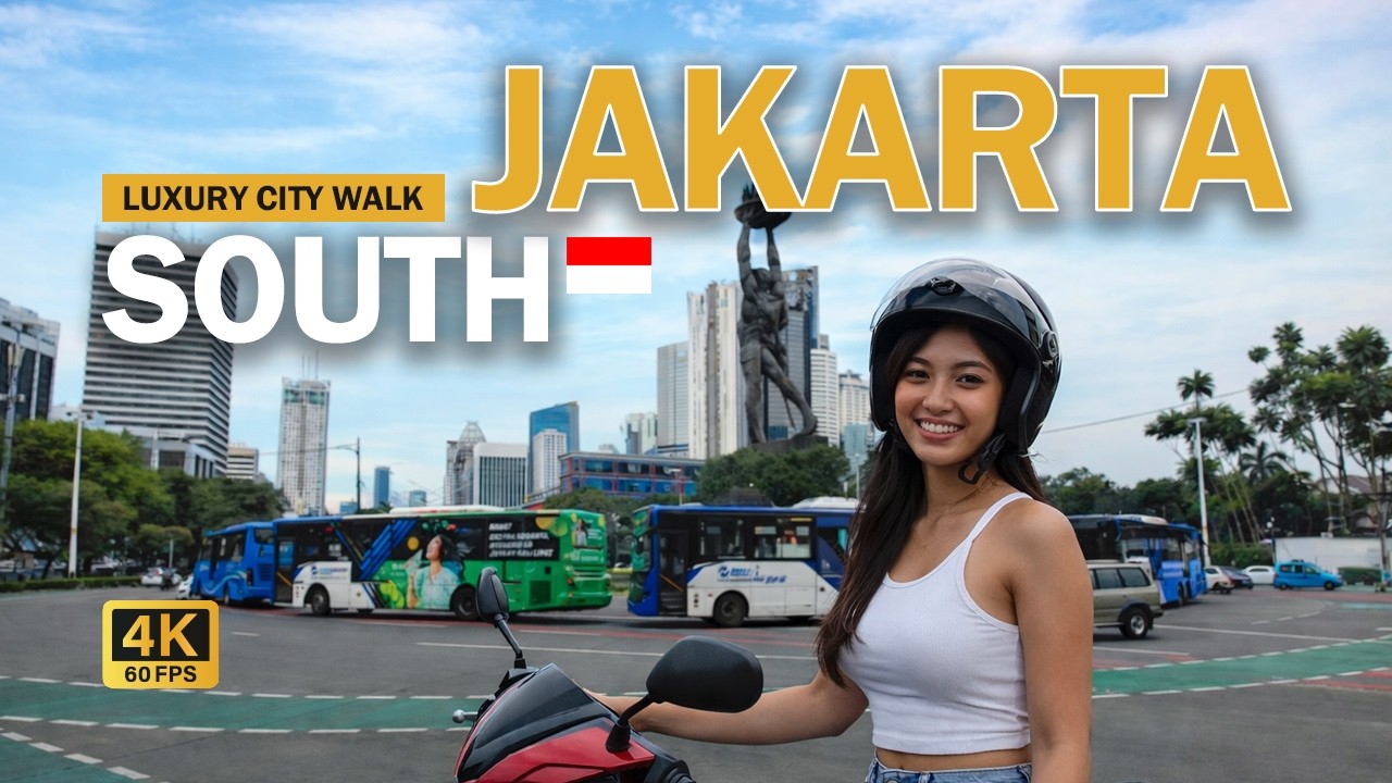 Walking Through Elite South Jakarta 🇮🇩 | Calm City Walk Experience, Luxury Streets
