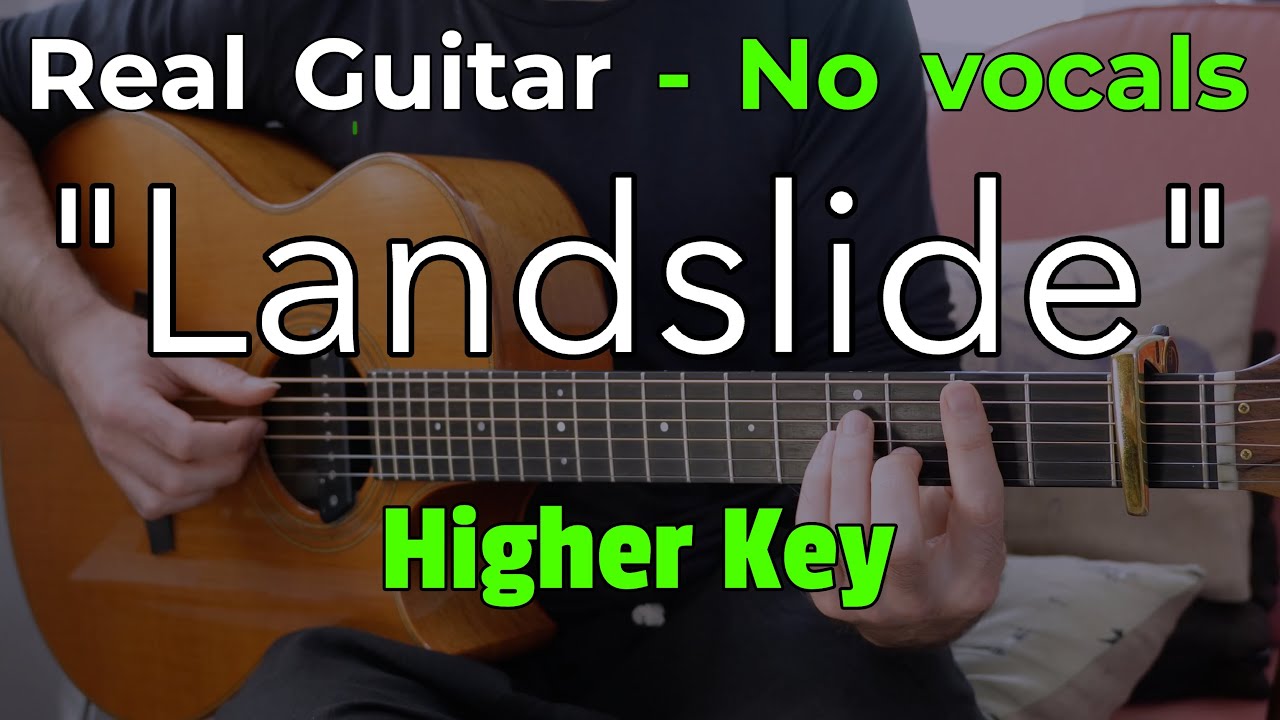 Landslide – Fleetwood Mac (Acoustic Karaoke in F) | No Vocals • 80 BPM