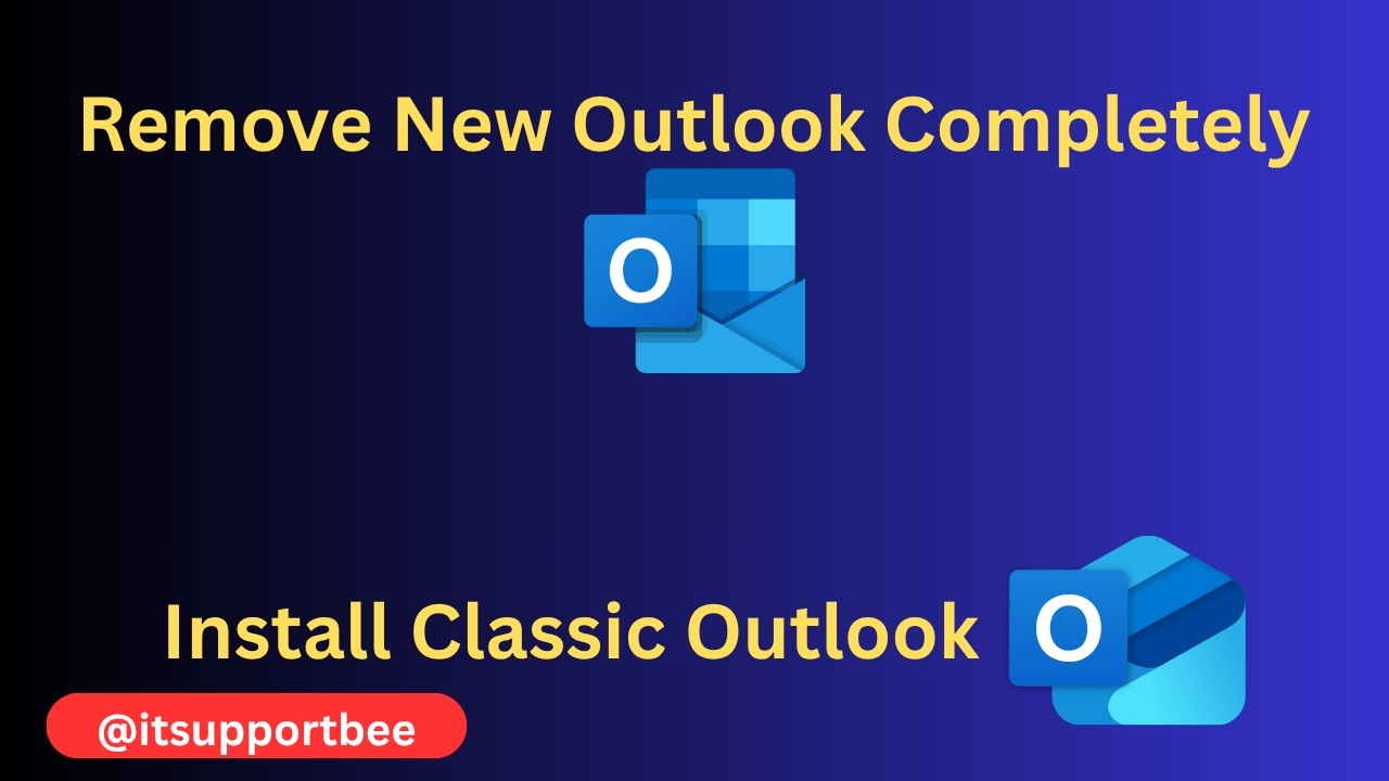 Удалите новый Outlook и установите классический Outlook на Windows 11.
