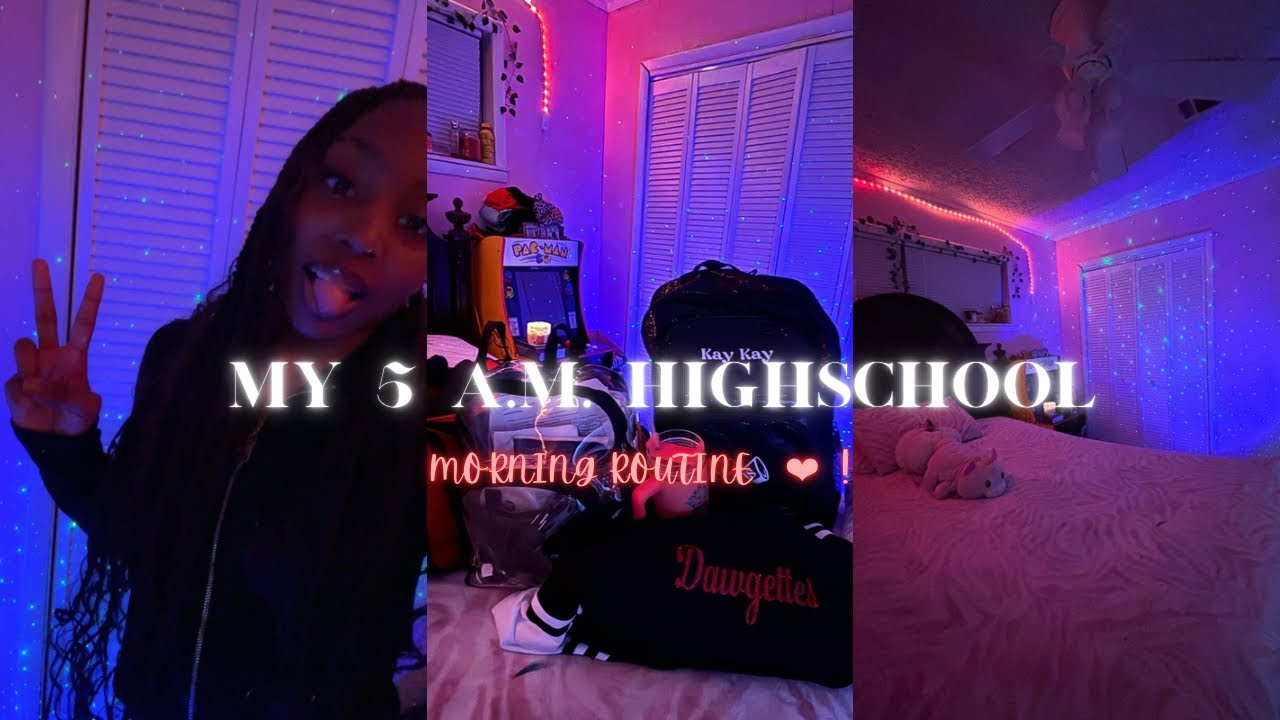 MY 5 a.m. HIGH SCHOOL MORNING! |grwm, chit chat, and ootd!||