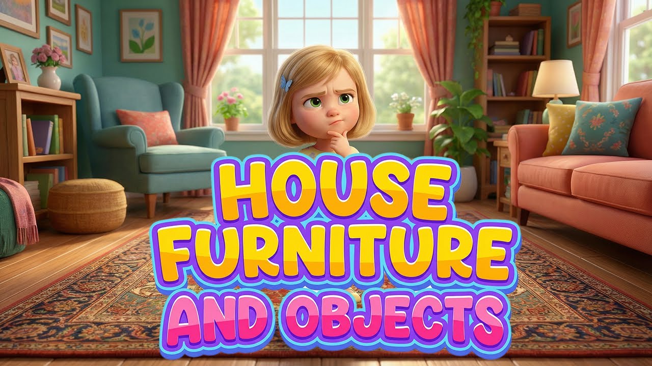 İngilizce Ev Eşyaları | There is There are with House Furniture and Objects