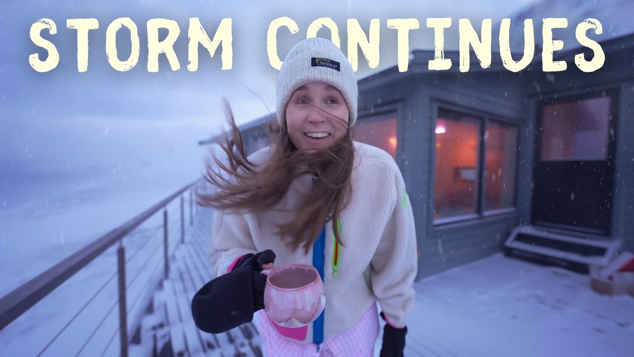 Waiting out another snowstorm in our cabin on Svalbard ︱ Christoffer Bakes