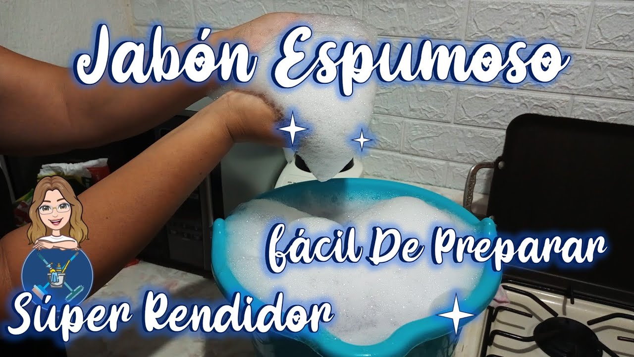 Jabón espumoso - Súper rendidor y fácil de preparar