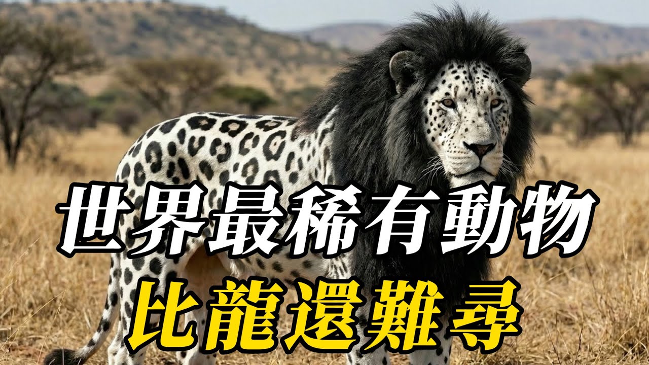 全世界最稀有的10種動物，新型熊貓僅排第七！第壹名全球僅剩壹只，99.9%的人都沒有見過！#世界之最 #动物 #动物世界 #百科密码 #科普 #知识渊博 #特有種