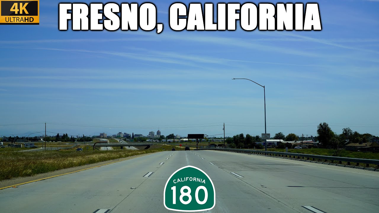 California Highway 180 East Through Fresno, California | The Sequoia-Kings Canyon Freeway