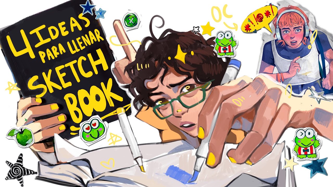 Cómo LLENAR tu Sketchbook con tus OC 🎨🔥 | 4 Ideas Fáciles y Creativas