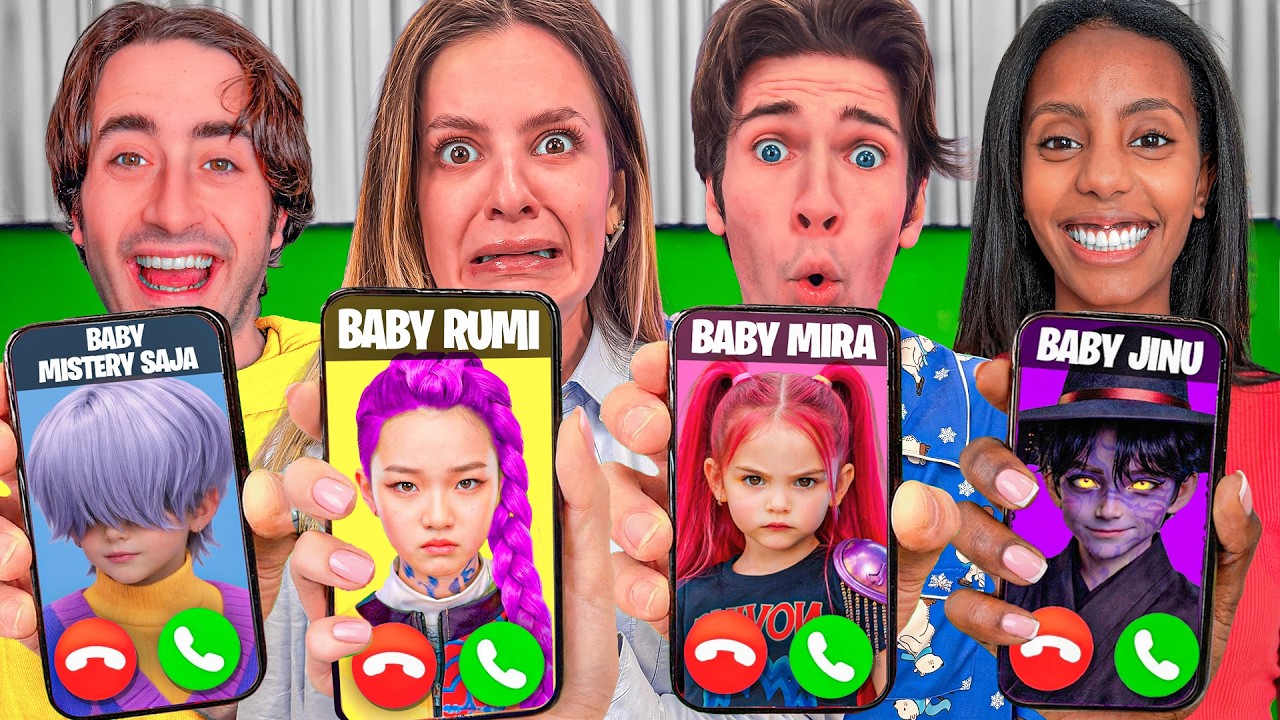 CHIAMO I FIGLI DEI KPOP DEMON HUNTERS INCINTA AL TELEFONO ALLE 3:00 DI NOTTE!📱