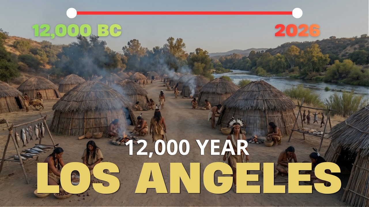 Evolution of LOS ANGELES | Fixed - Camera Timelapse 12,000 Years in 14 Mins