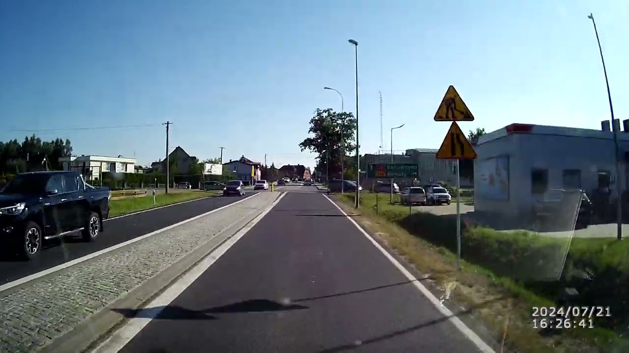 Wypadek motocyklisty   Połęczyno. Wyjazd OSP Hopowo