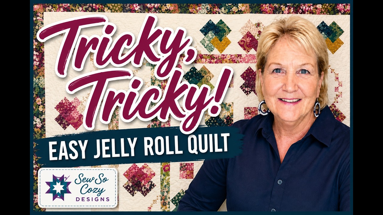 Turn One Jelly Roll Into This Beautiful Quilt - Tricky, Tricky
