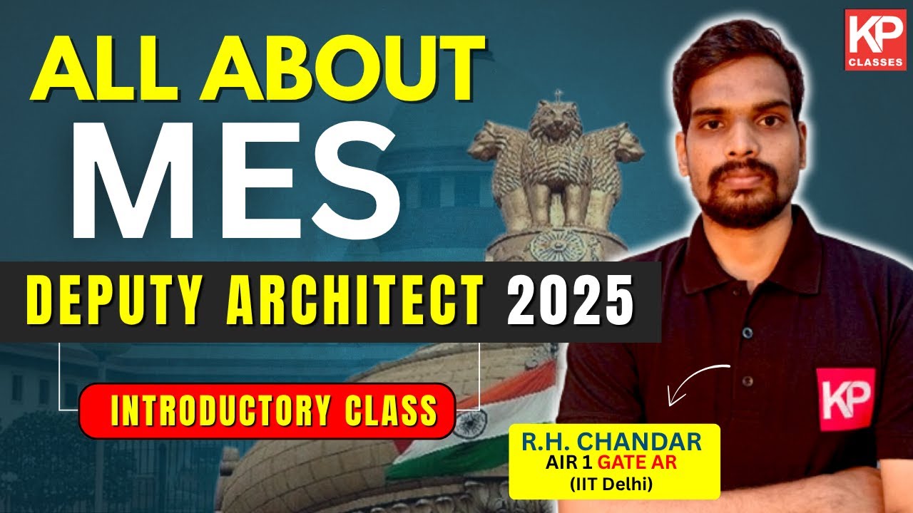 😲All About MES Deputy Architect 2025 | Introductory Class | Complete Strategy & Coaching Plan
