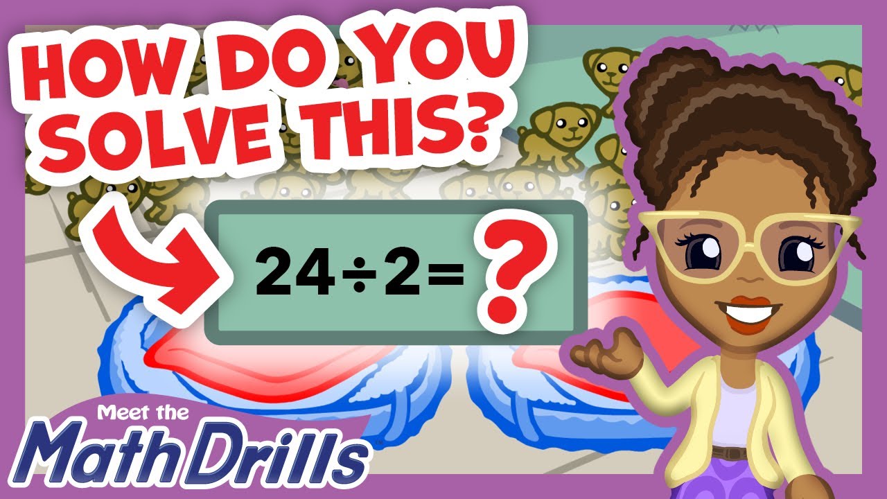 Practice Dividing by 2&rsquo;s! | Meet the Math Drills - Division  | Preschool Prep Company