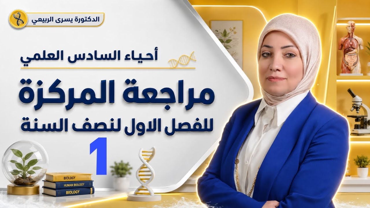احياء سادس مراجعة  الفصل الاول  الخلية محاضرة 1