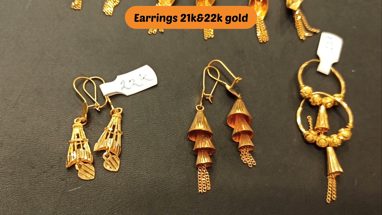 today gold price Saudi Arabia . New earing 22&21k gold 916 #jewellery #gold #facebook #tiktok #reels