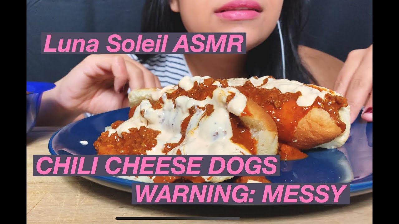Chili Cheese Hot Dogs ASMR / Mukbang WARNING: MESSY EATING